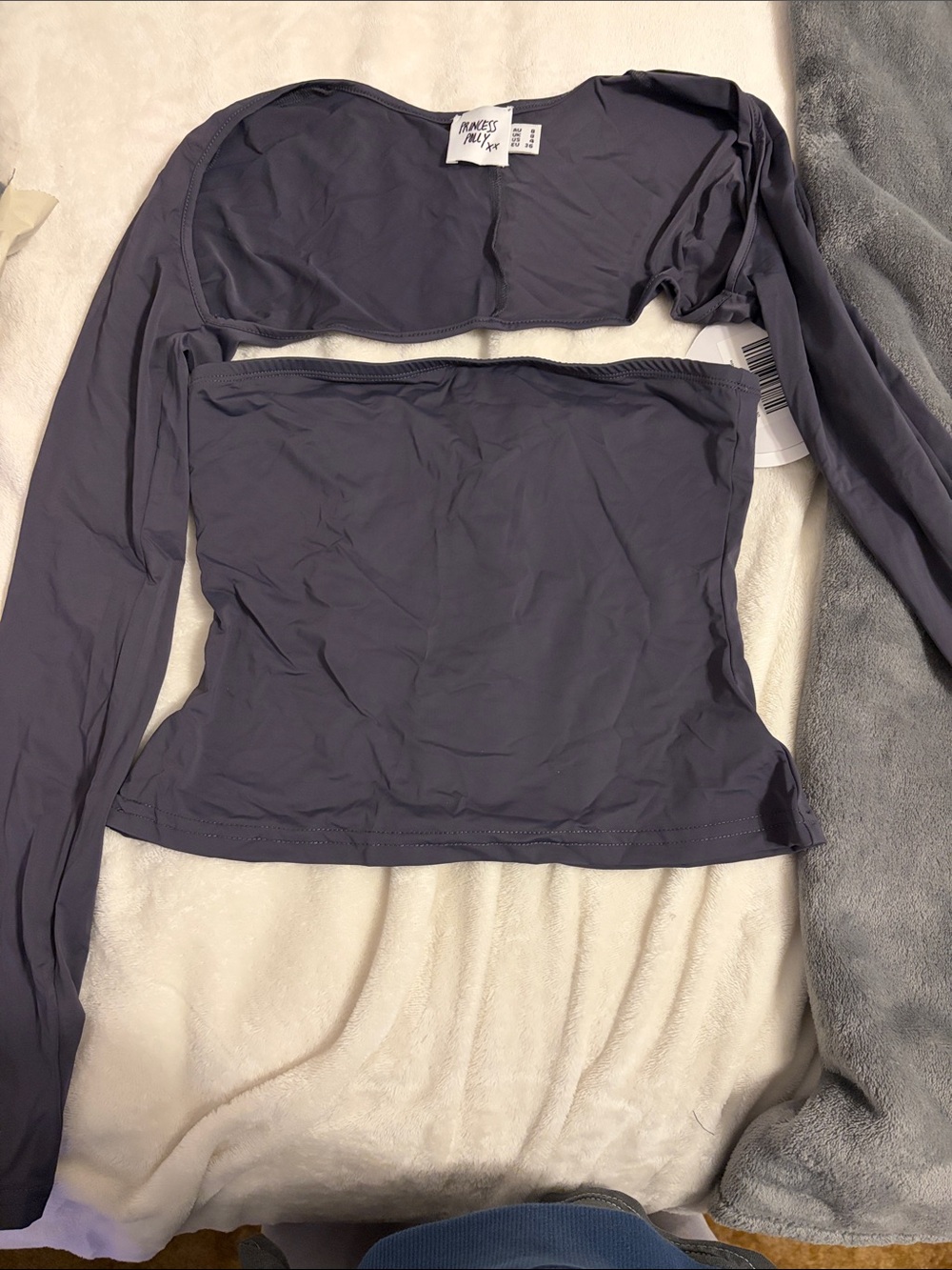 NWT Princess Polly Moran Two Piece Bolero Top  Long Sleeve Cutout Top